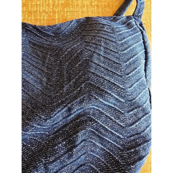 Cupshe new with tags one piece suit. Blue sparkly women's size medium - Picture 3 of 8